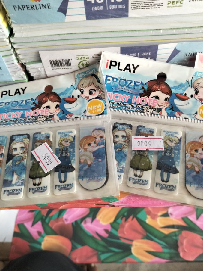 Stiker pembatas set iplay biru