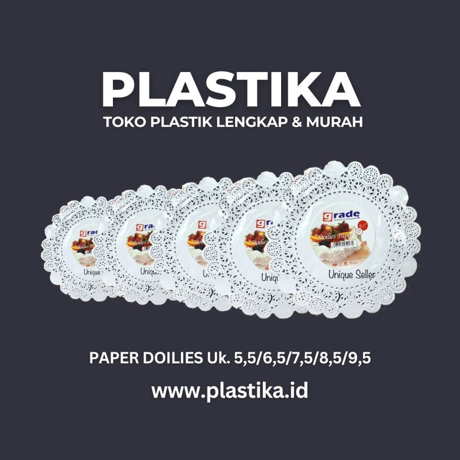 Paper Doilies Alas Kertas Renda Grade Uk. 9,5 Putih @250