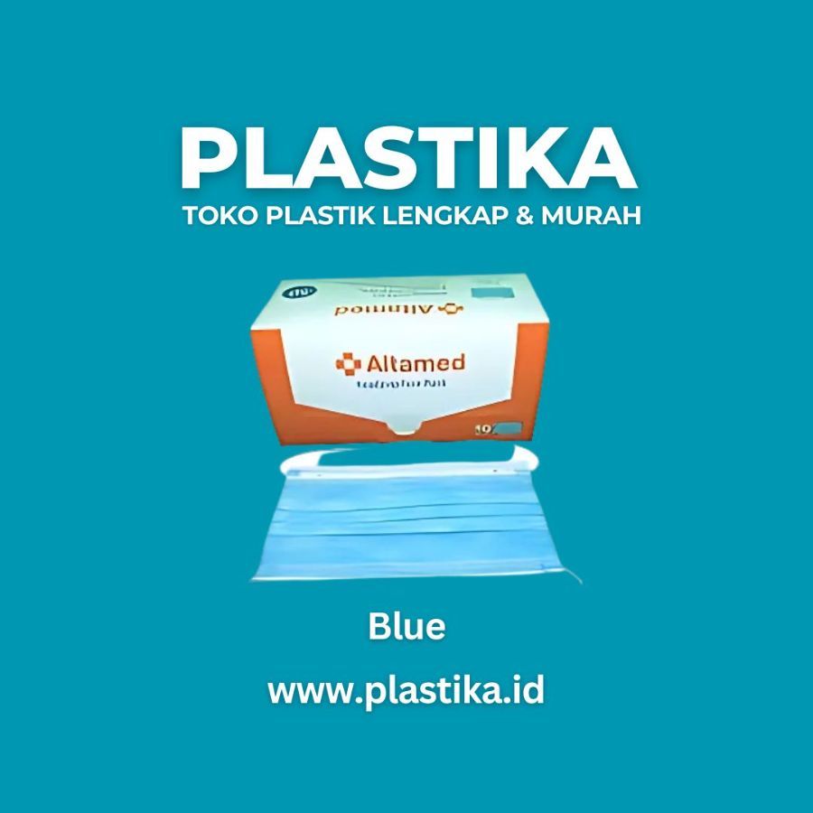 Masker Bedah Medical Mask 3 Ply Altamed Blue @50