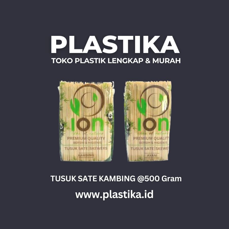 Tusuk Sate Kambing Merk Ion Premium Quality 3,0 Mm x 20 Cm TRU @500 Gram