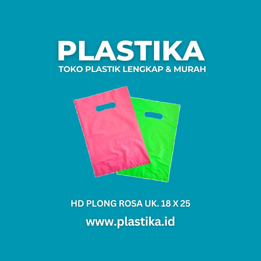 Shopping Bag HD Plong Rosa Uk. 18 x 25 @50