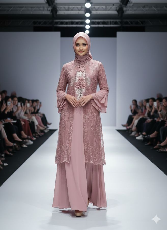 Gamis Artaflora - Rose
