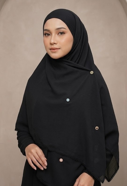 Arabian Diamond Syari - Black