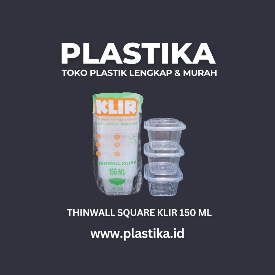 Thinwall Square Klir 150 Ml KRN @25 