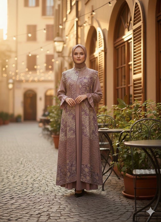 Dress Violet Viscos - Purple
