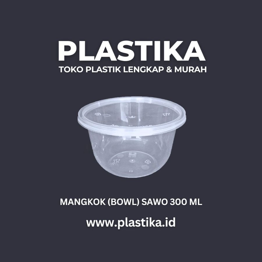 Thinwall Mangkok Bowl 300 Ml Sawo UGL @25