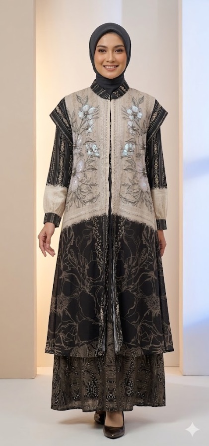 Dress Autum Dendelion - Black