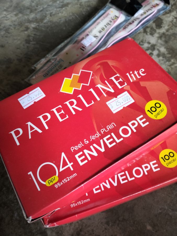 Amplop putih kecil paperline lite