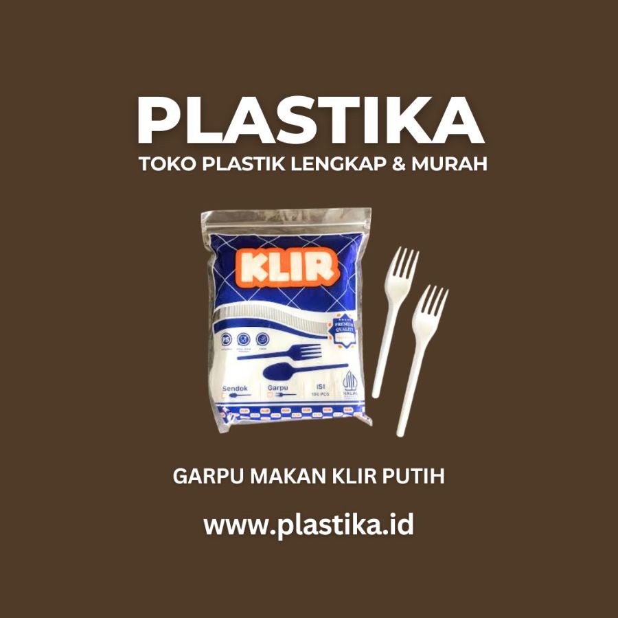 Garpu Makan Klir Putih Susu SPTT @100