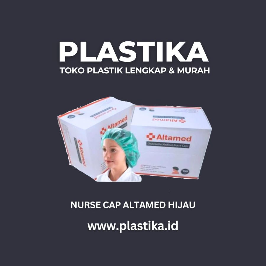 Penutup (Sarung) Kepala Nurse Cap Altamed Hijau