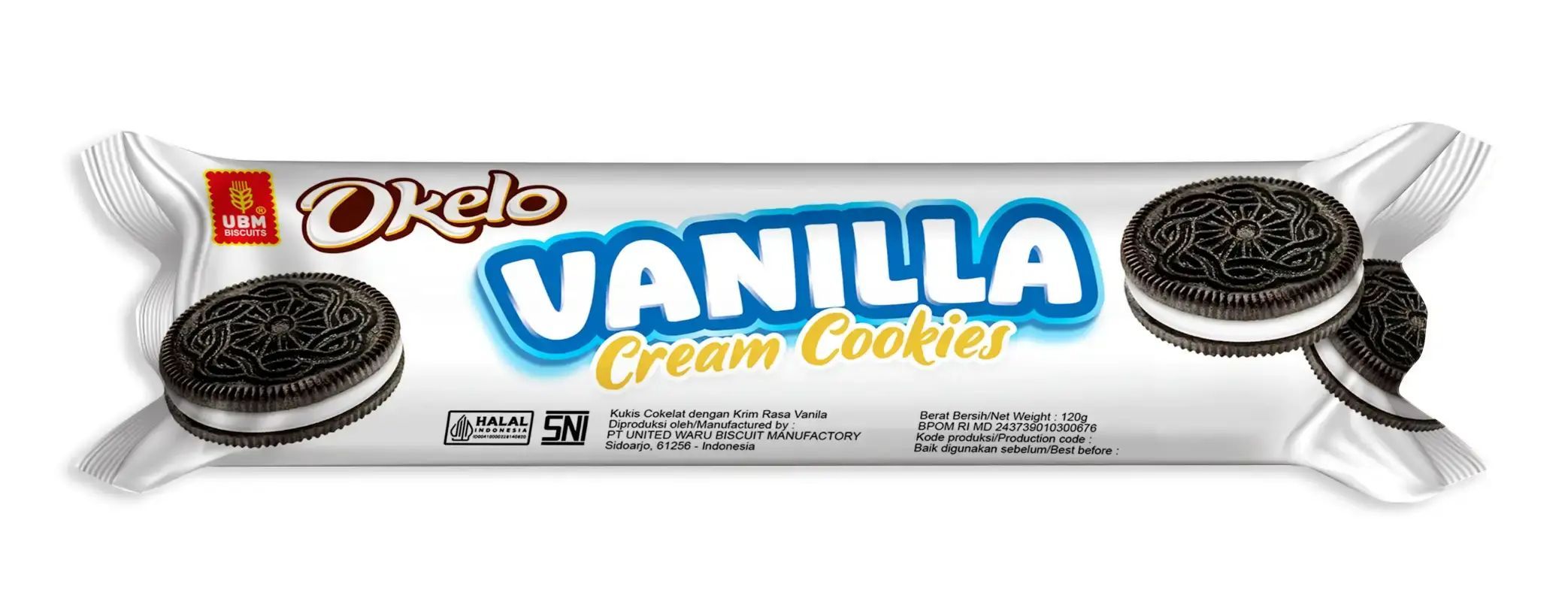 OKELO VANILLA CREAM COOKIES 