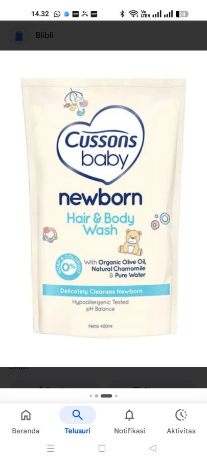 HAIR AND BODY WASH NEWBORN 