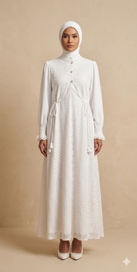 Dress Prity - White