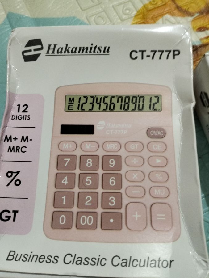 Kalkulator hakamitsu pink