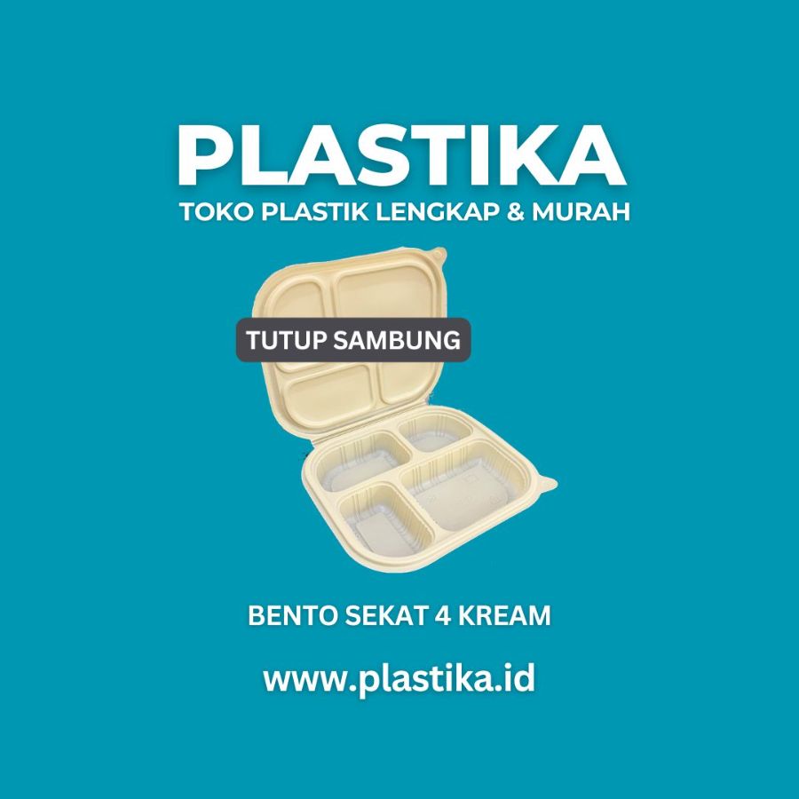 Bento Sekat 4 Warna Krem CS BOX GDG