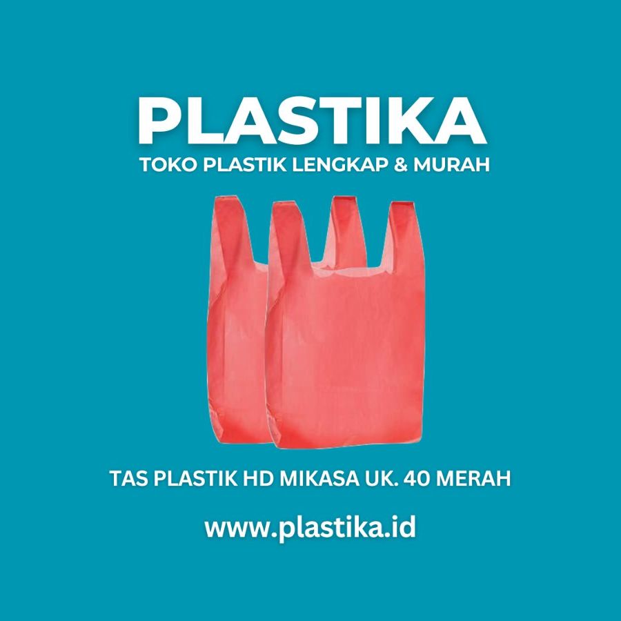 Kantong Plastik HD Mikasa Merah Uk. 40 GDG