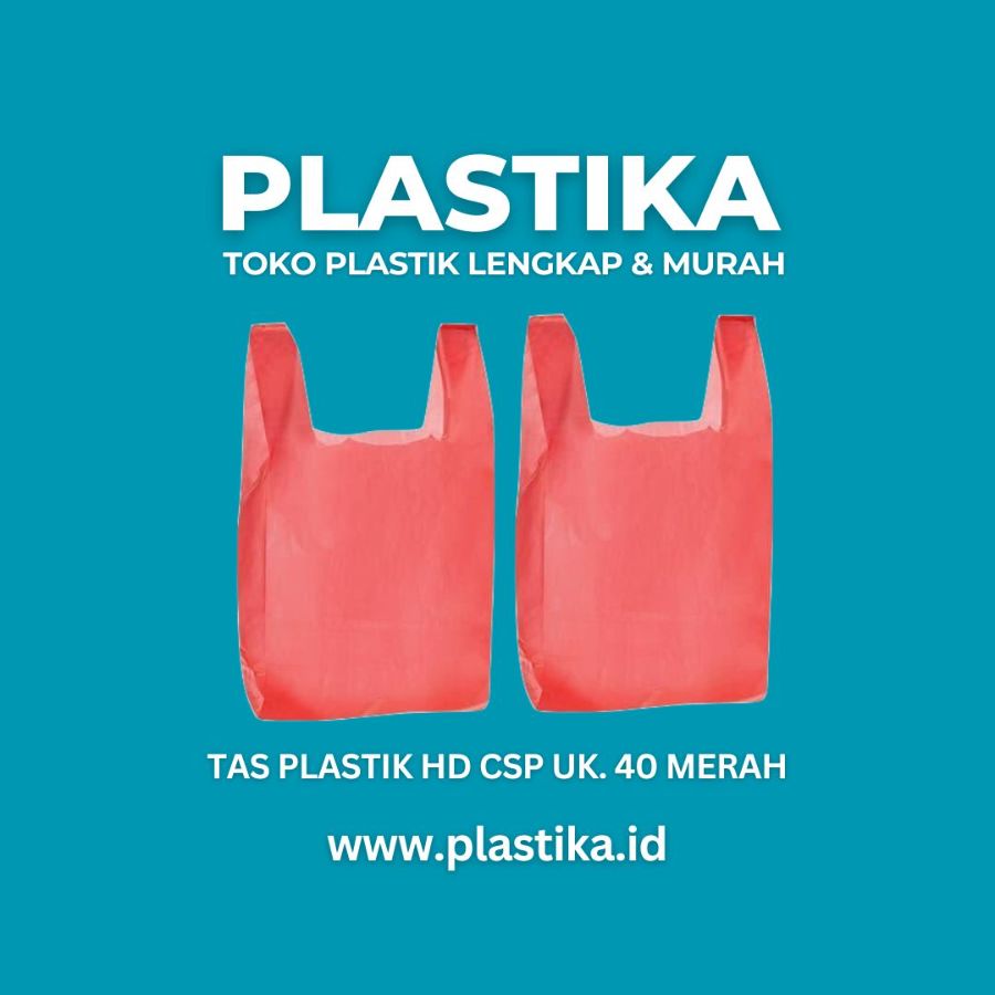 Kantong Plastik HD CSP Merah Uk. 40 GDG