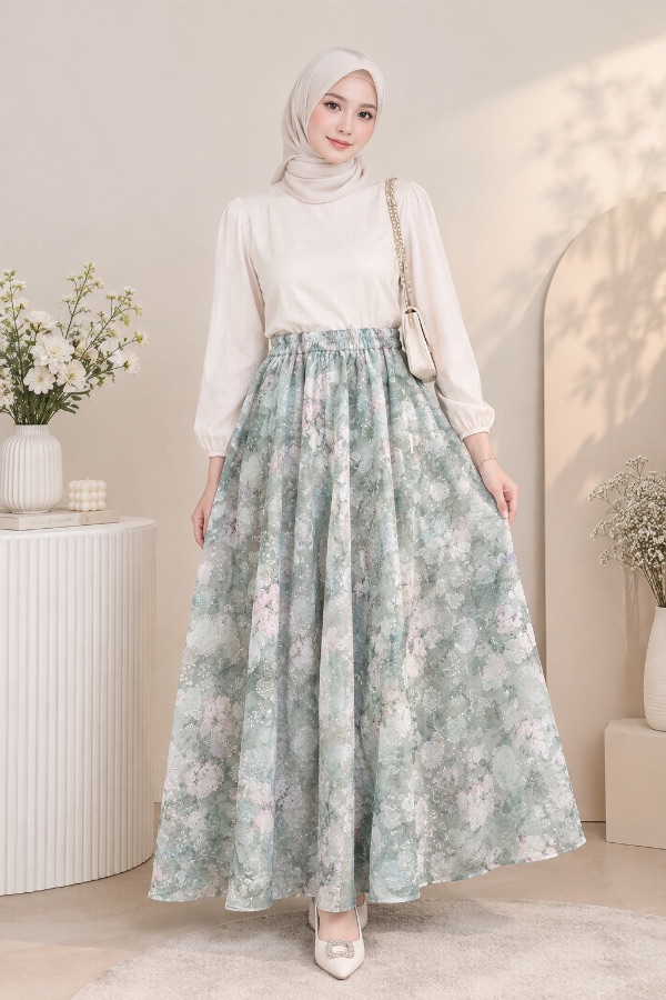 Set Saree - Sage