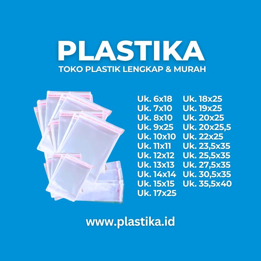 GT Plastik Opp Lem 20 Mic 18 x 25 @100