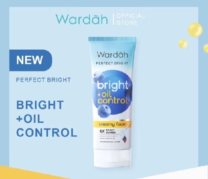 Wardah Perfect Bright+oil control creamy foam