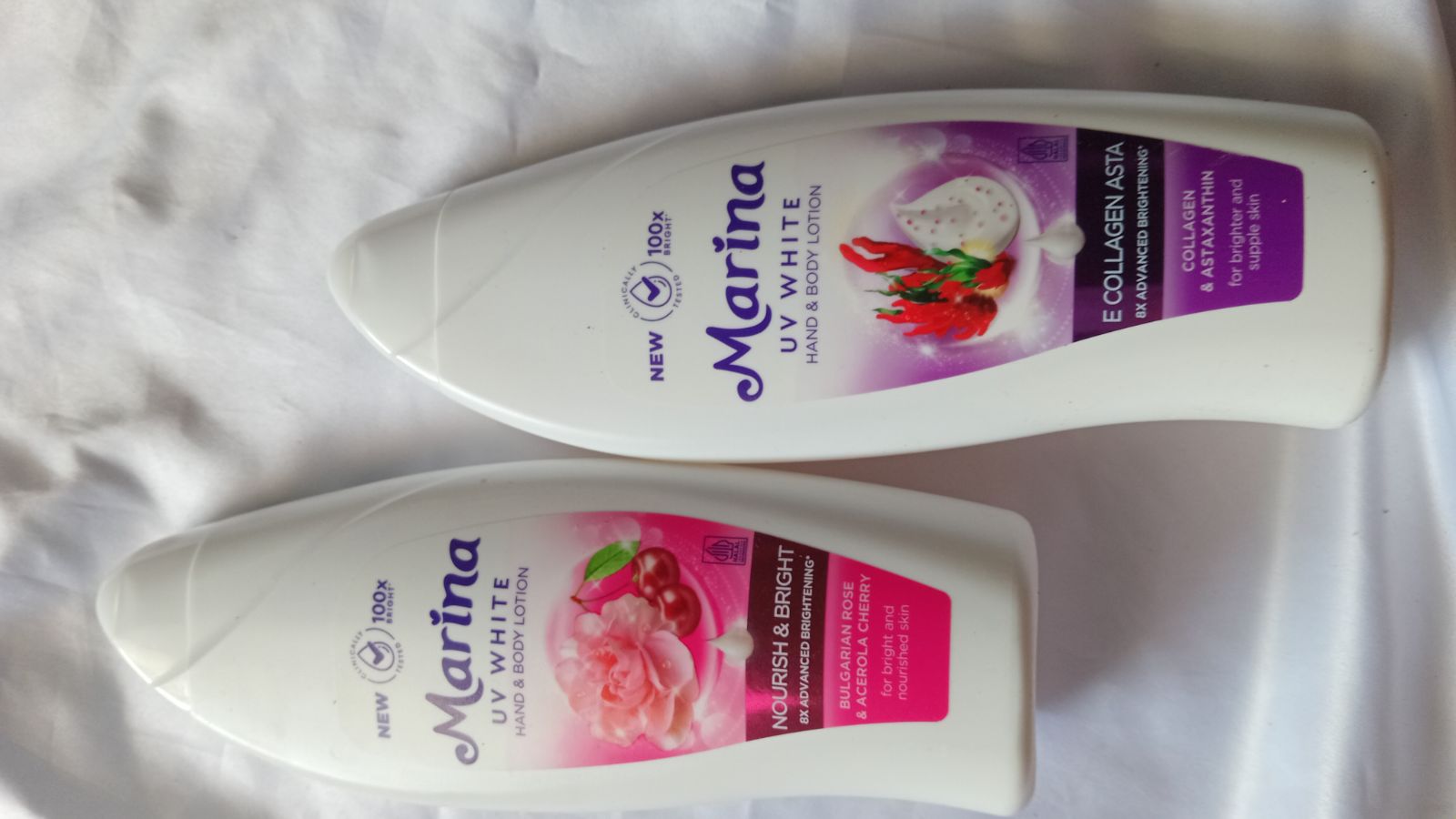 Marina body lotion uv white nourist bright 460ml