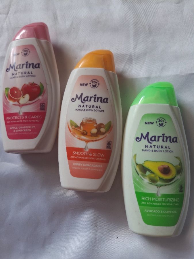 Marina body lotion smoth n glow 95ml