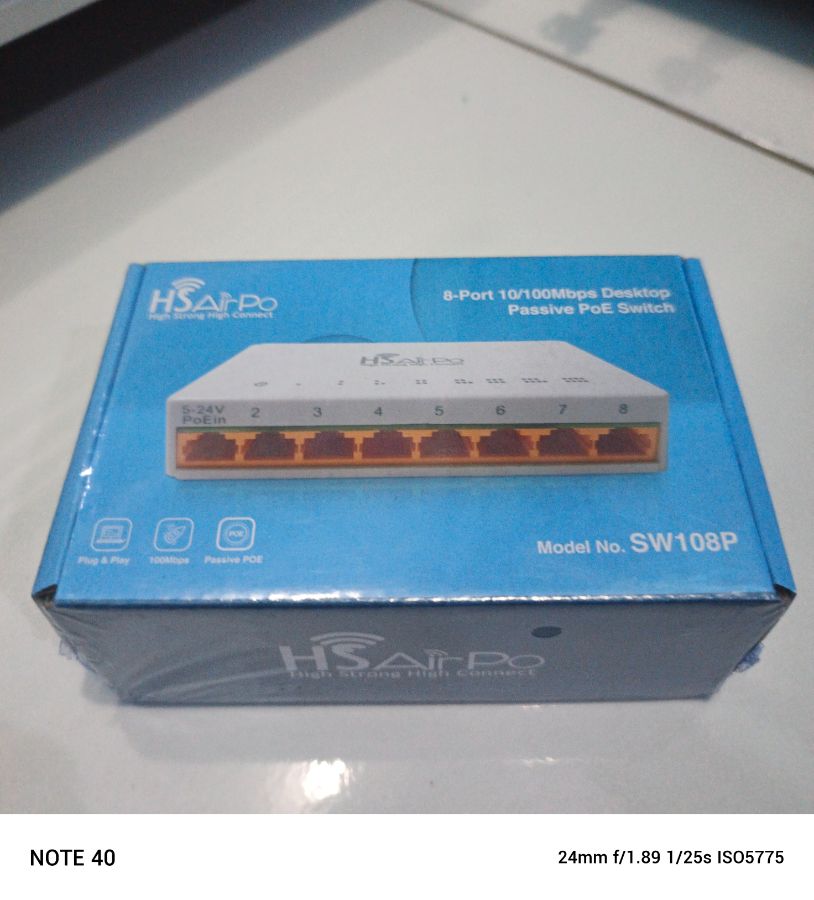 SWITCH HUB HSAIRPO POE IN