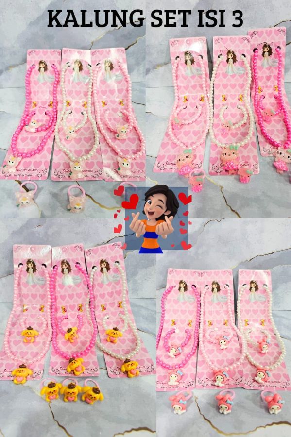 Kalung set isi 3