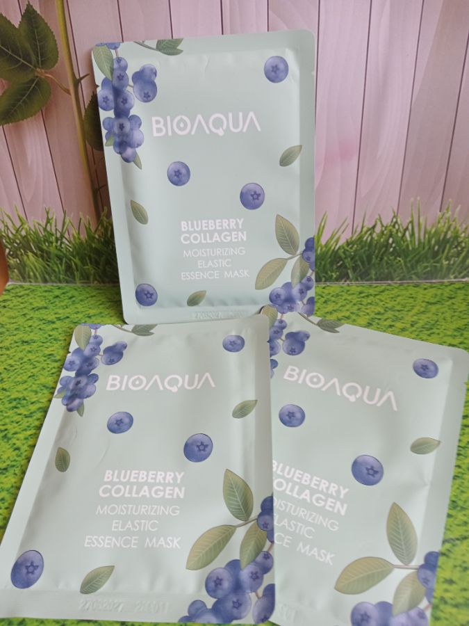 Bioaqua sheet mask BLUEBERRY COLLAGEN 25gr