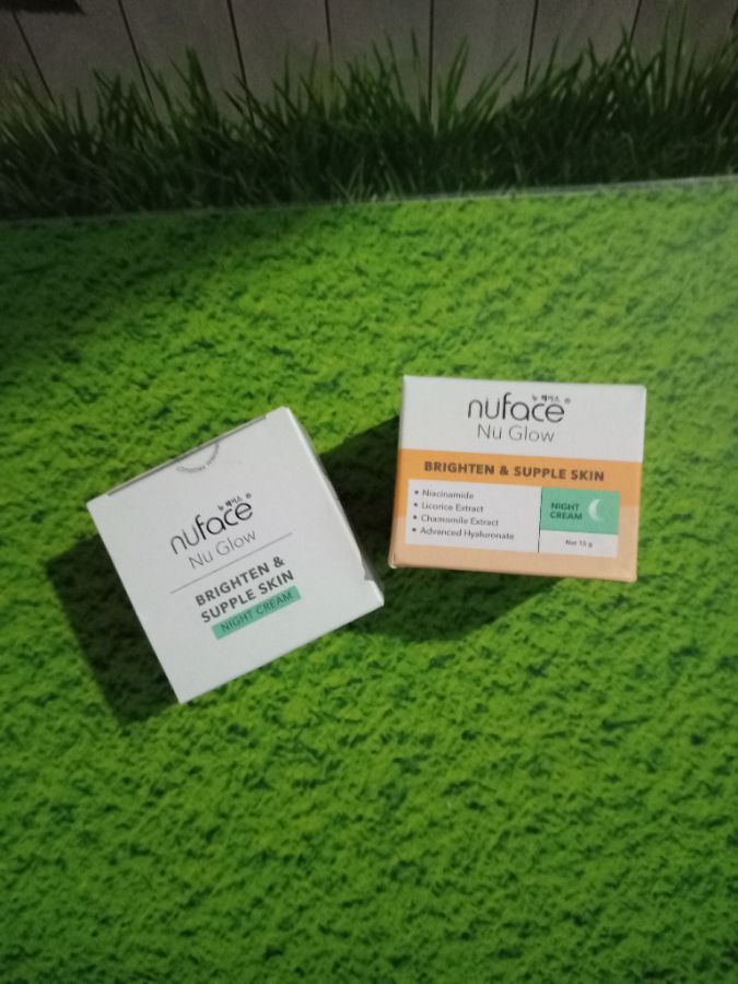 Nuface nu glow bright night cream 