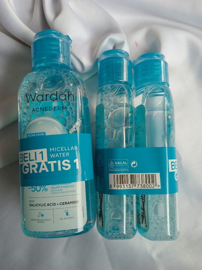 Wardah Acnederm Micelar Water Beli 1 Gratis 1