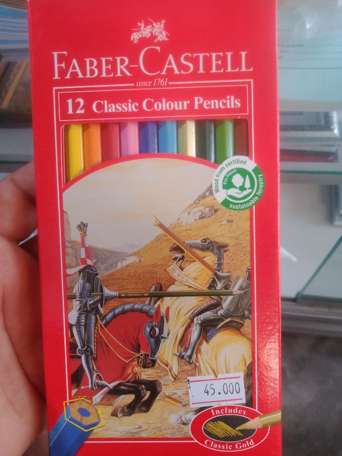 Pensil warna Faber Castell panjang