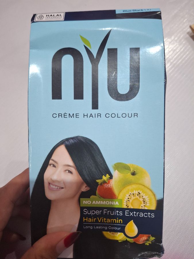 NYU HENNA HAIR COLOUR 30ML BLACK