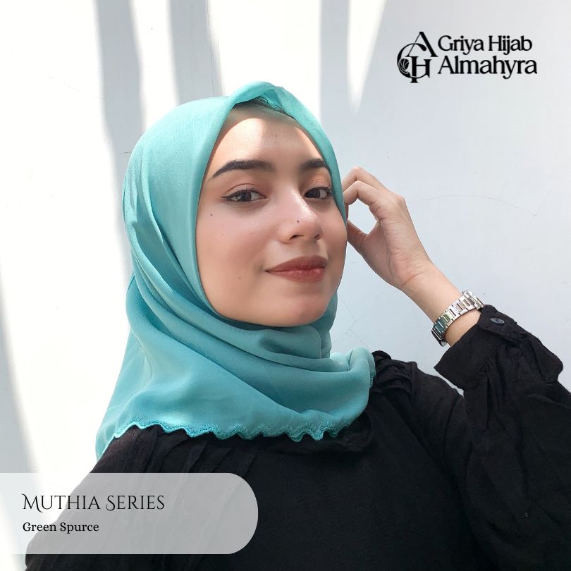 Polycotton Muthia -  Green Spurce