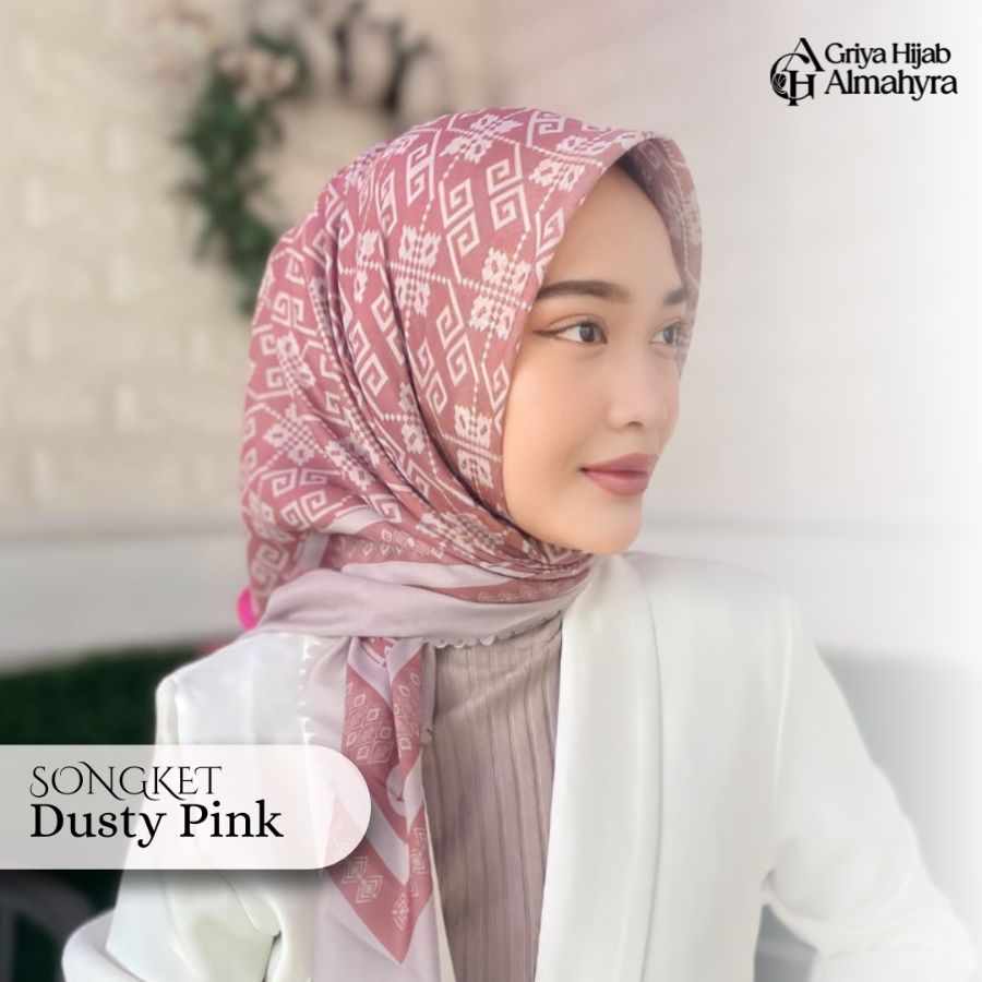 Tryspan Premium Songket - Dusty Pink