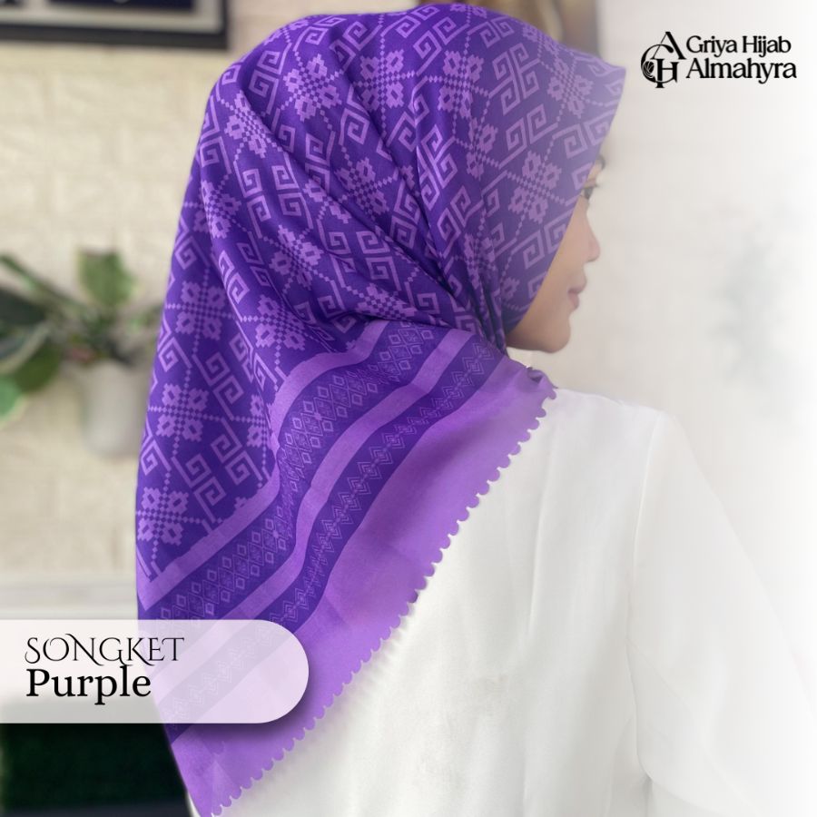 Tryspan Premium Songket - Purple