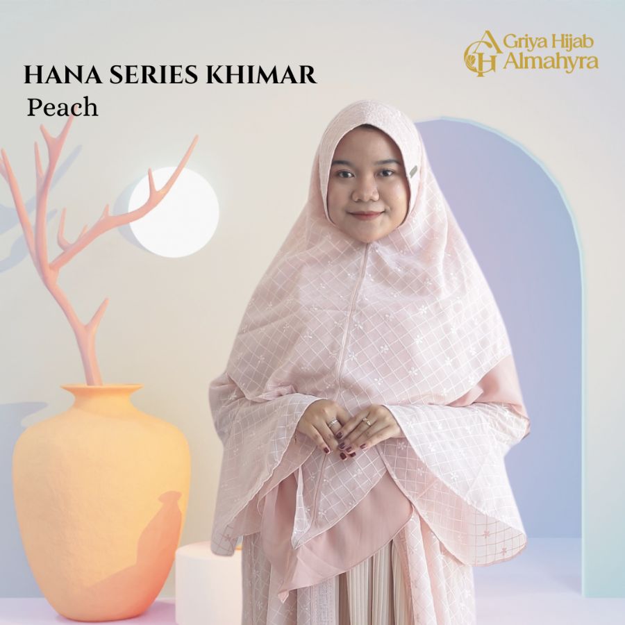 Brokat mix Ceruty Hana Series - Peach