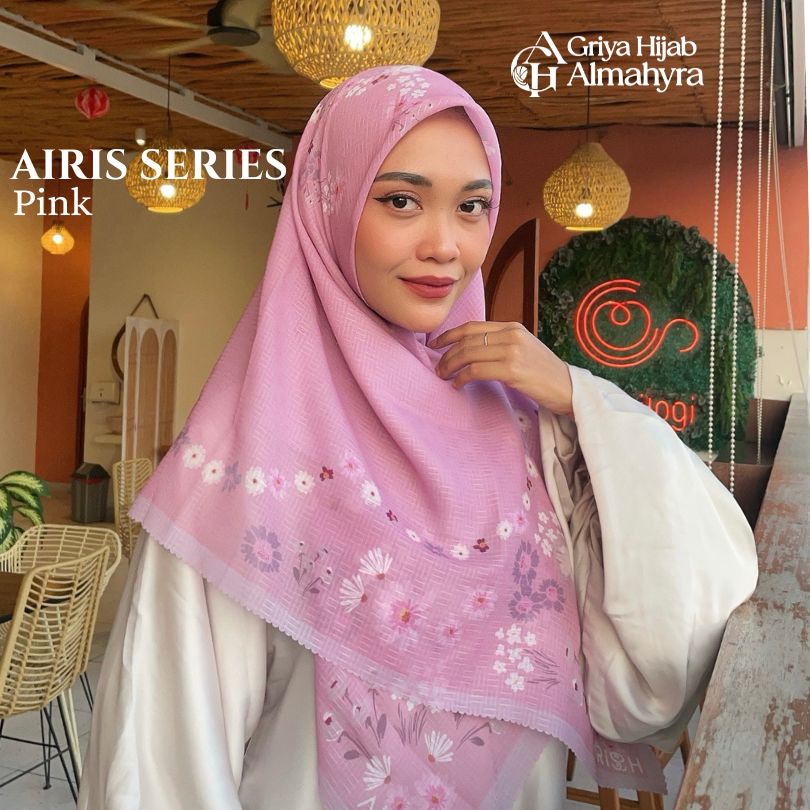 Dobby Strip Airish - Pink Muda
