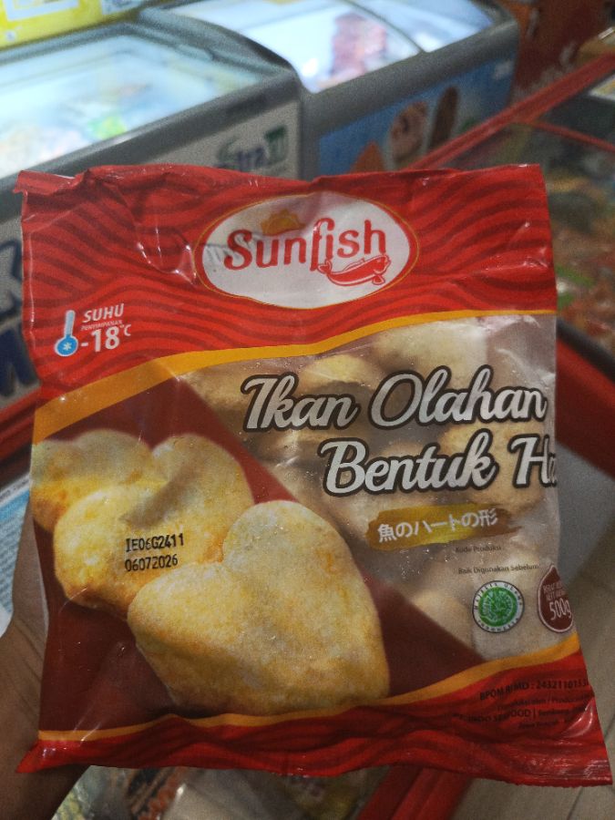 Sunfish Olahan Ikan Bentuk Hati 500gr