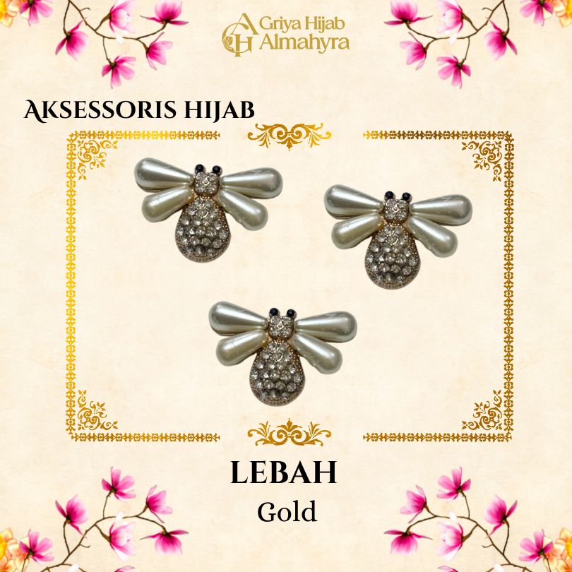 Bros Hijab Lebah - Gold