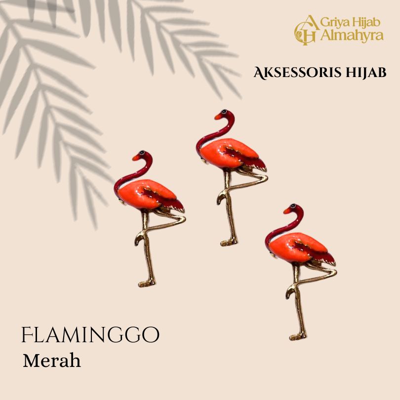 Bros Hijab Flaminggo - Merah