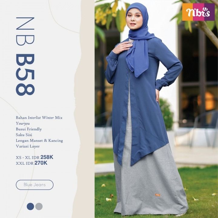NB B58 BLUE JEANS XL