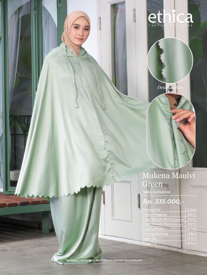 Mukena Maulvi Green