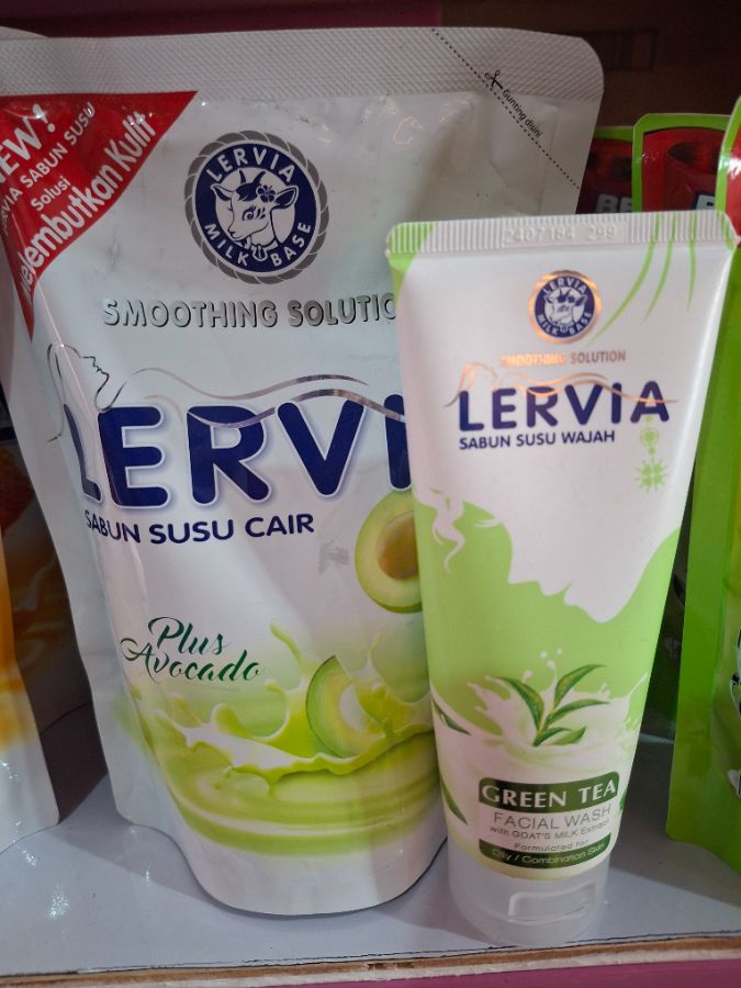 LERVIA SABUN SUSU CAIR (avocado) FREE FACIAL WASH