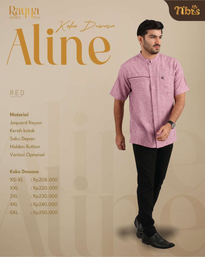 Nibras Rayya Series 2024 Aline Koko Red XL
