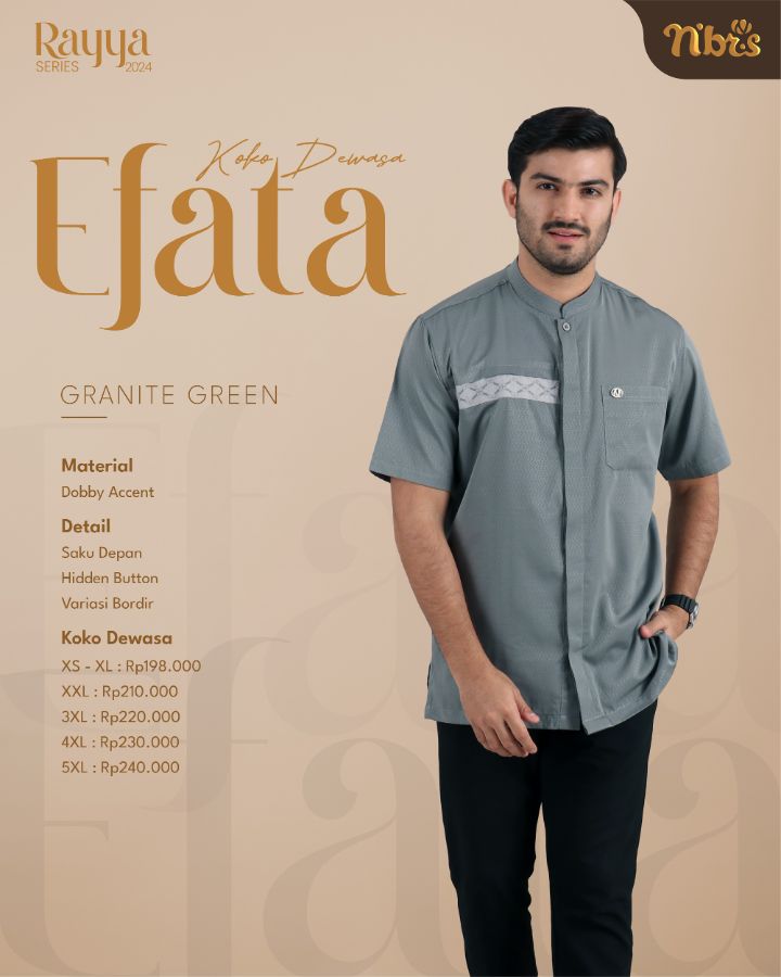 Nibras Rayya Series 2024 Efata Koko Granite Green M