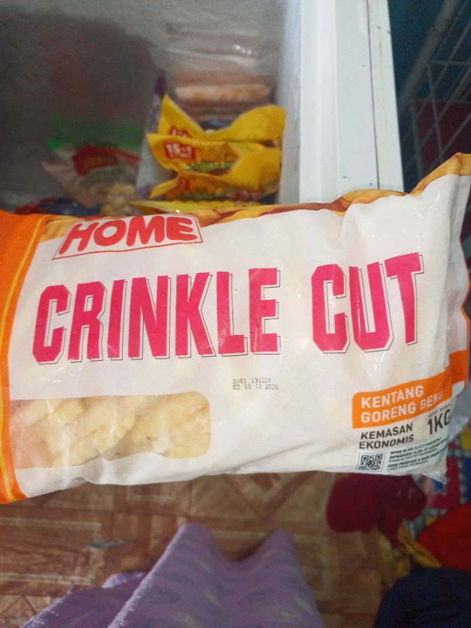 Kentang crinckle 