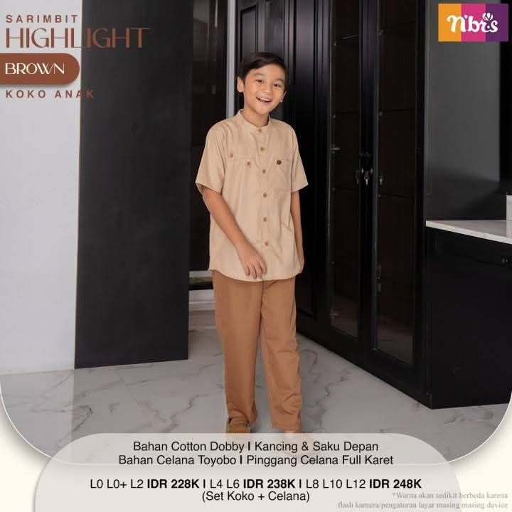 HIGHLIGHT KOKO ANAK BROWN L6