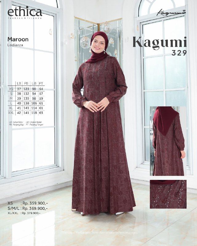Kagumi 329 Maroon M