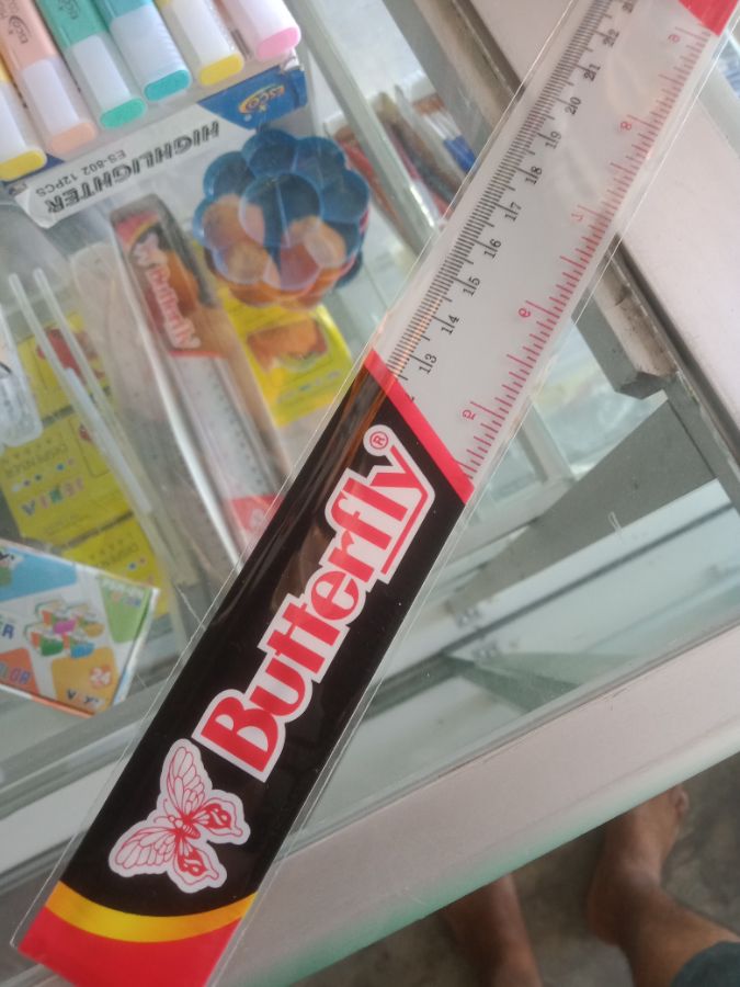 Penggaris plastik butterfly